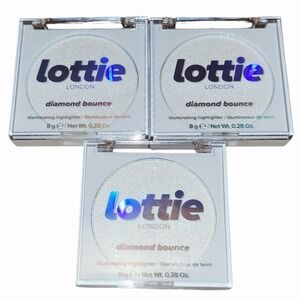 Lottie London Diamond Bounce Highlighter Frosted 8g Illuminating Powder Lot of 3